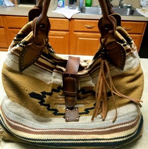 STS Ranchwear Serape Slouch Tornado Southwest Blanket Patterned Handbag